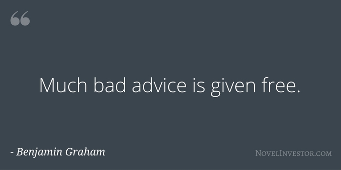 Ben Graham On Free Advice