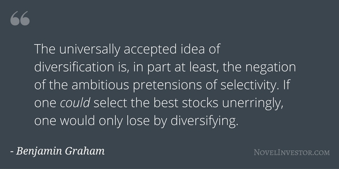Ben Graham on diversification